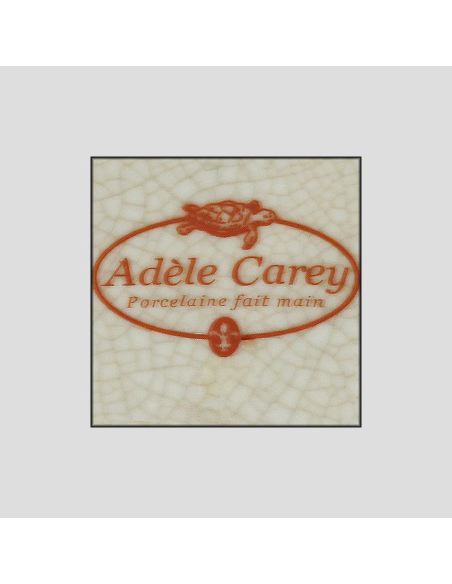 Cache-pot en porcelaine: Cache-pot rond 23cm avec bronze -Hiti