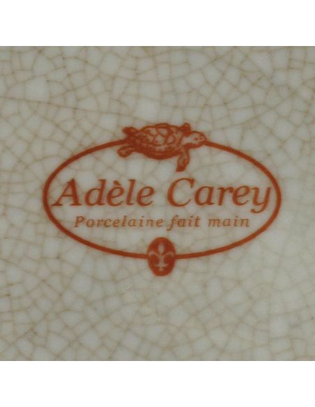 Aiguière en porcelaine: Aiguière anse et couvercle 28cm avec bronze -Hiti