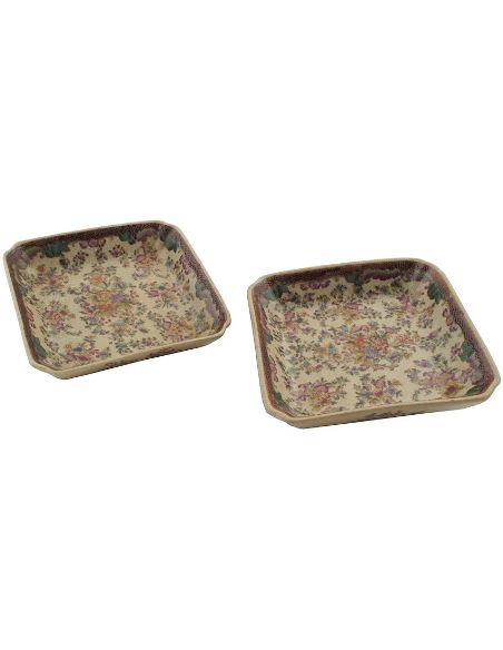 Cuenco de porcelana. Cuencos cuadrados 15cm set de 2 -Delicia