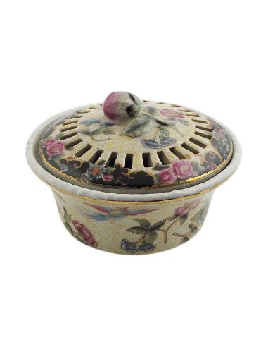 Caja de porcelana. Caja aromática 13cm -Ambrosia