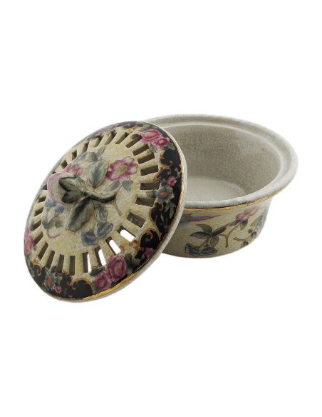 Caja de porcelana. Caja aromática 13cm -Ambrosia