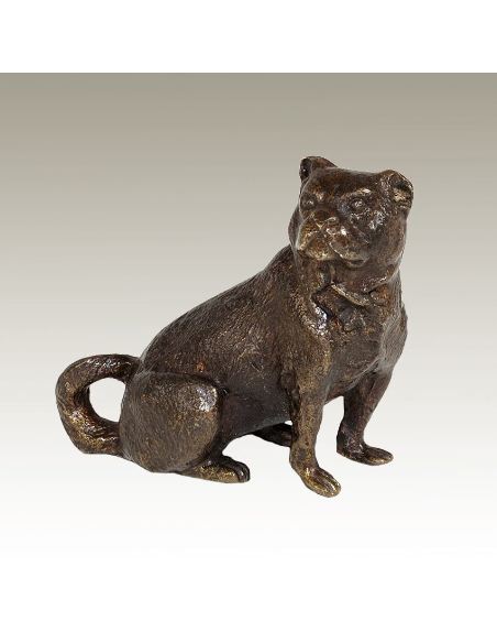 Escultura de Bronce Perro Bulldog 