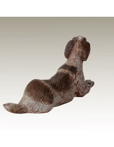 Escultura de bronce. Perro Setter irlandés pintado estilo Viena
