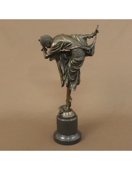 Figura de Bronce. Mujer Art Decó "Ankara Dancer"