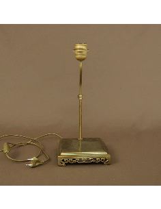 Socle en bronze patiné: Socle en bronze, pied de lampe pour objet 11x14cm