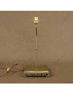 Pied de lampe en bronze patiné: Socle en bronze, pied de lampe pour objet 16x18cm