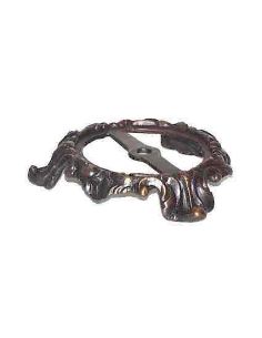 Socle en bronze patiné: Socle en bronze sur pieds Ø 8,2cm