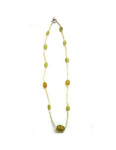 Bisuteria. Collar jaspe limon 87,5cm