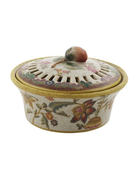 Caja de porcelana. Caja aromática 13cm -Paraiso