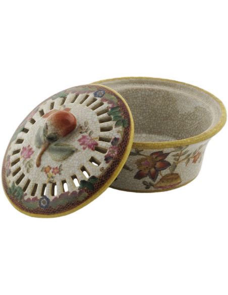 Caja de porcelana. Caja aromática 13cm -Paraiso