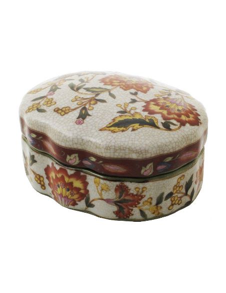 Caja de porcelana. Caja ondulada 13cm -Hiti