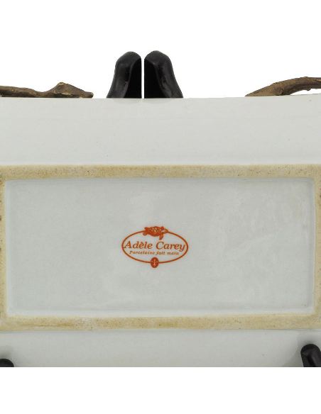 Bandeja de porcelana. Bandeja media caña 30cm -Blanco