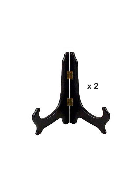 Support en bois: Support 12,5cm pour assiette set de 2