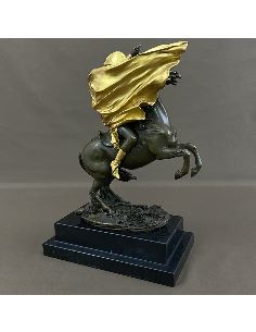 Sculpture en bronze: Napoléon à cheval -Patine brune 2