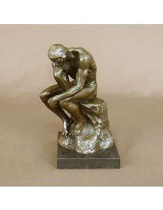 Figura de Bronce. Hombre -El pensador de Rodin 22cm