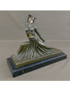 Sculpture en bronze: Danseuse Art deco "Clara" -SANS résine